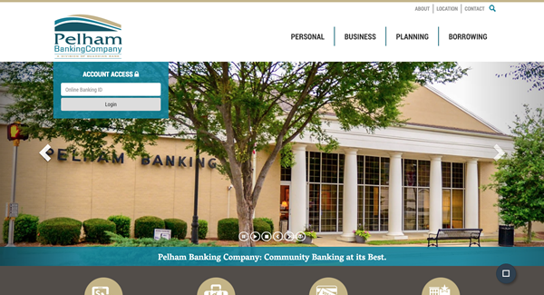 Pelham Banking Company | Financial, High Security Website Design and Website Development